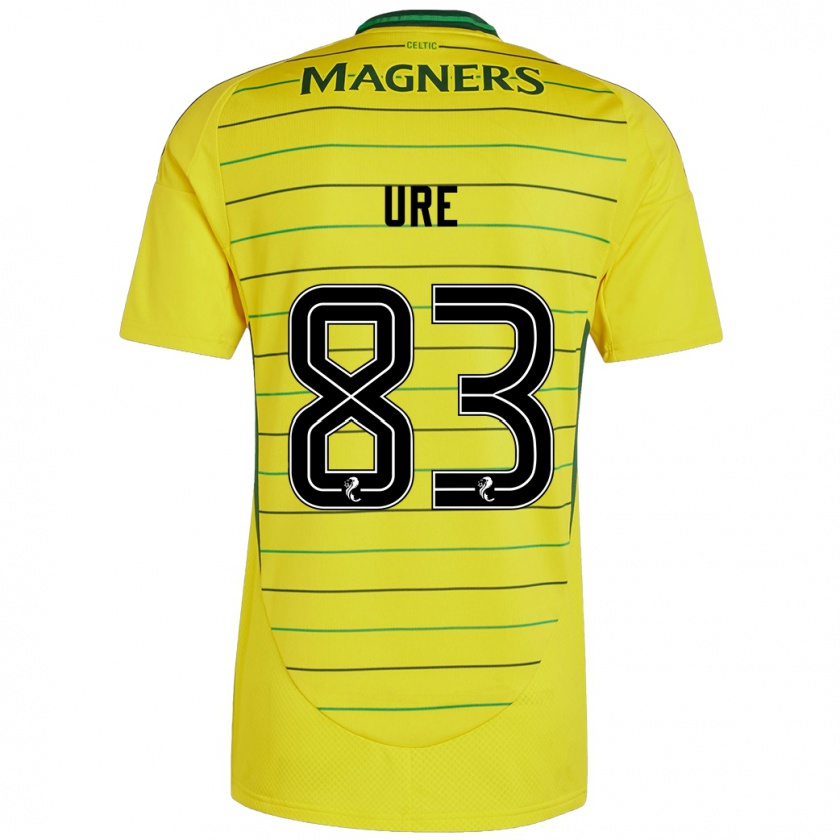 Kandiny Enfant Maillot Kyle Ure #83 Jaune Tenues Extérieur 2024/25 T-Shirt