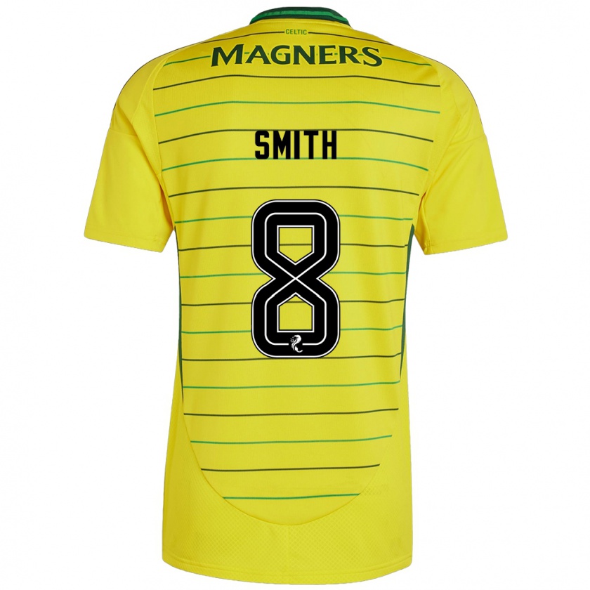 Kandiny Enfant Maillot Jenny Smith #8 Jaune Tenues Extérieur 2024/25 T-Shirt