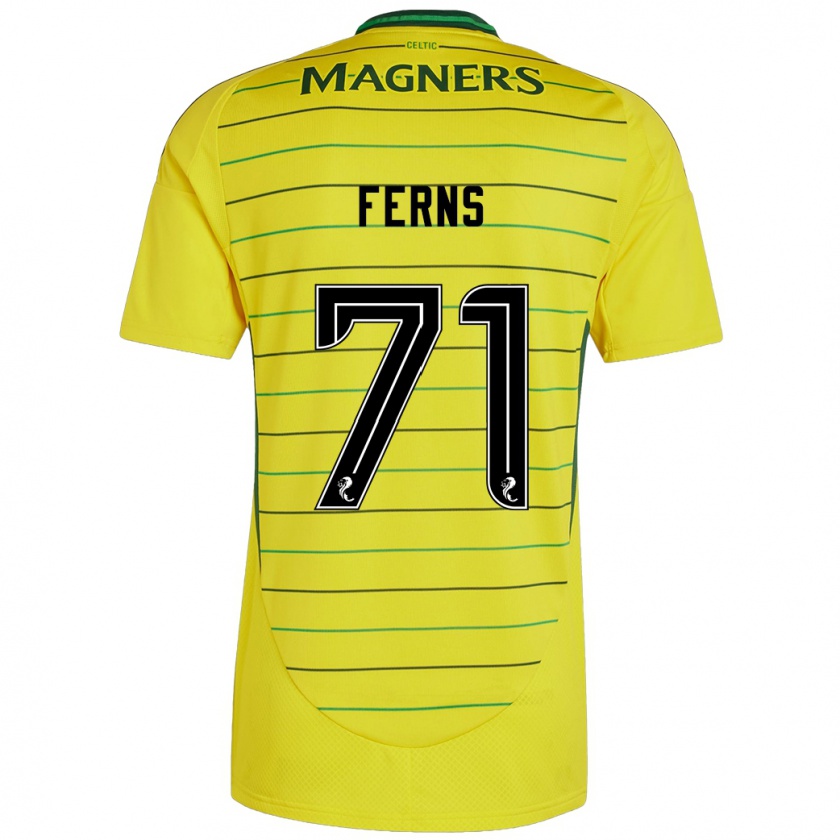 Kandiny Enfant Maillot Abbie Ferns #71 Jaune Tenues Extérieur 2024/25 T-Shirt