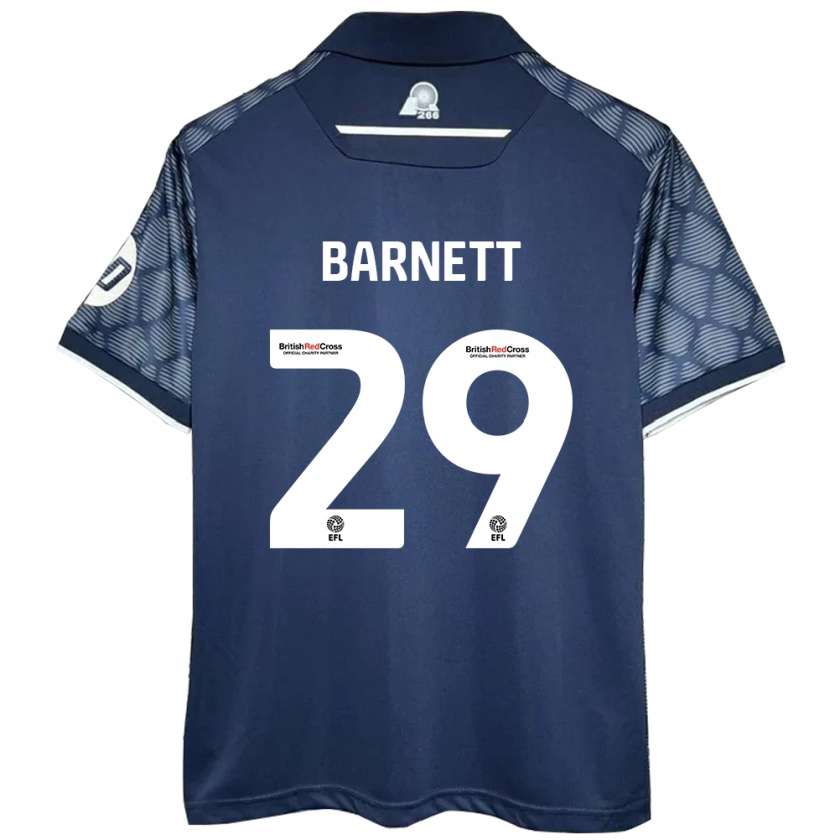 Kandiny Enfant Maillot Ryan Barnett #29 Noir Tenues Extérieur 2024/25 T-Shirt