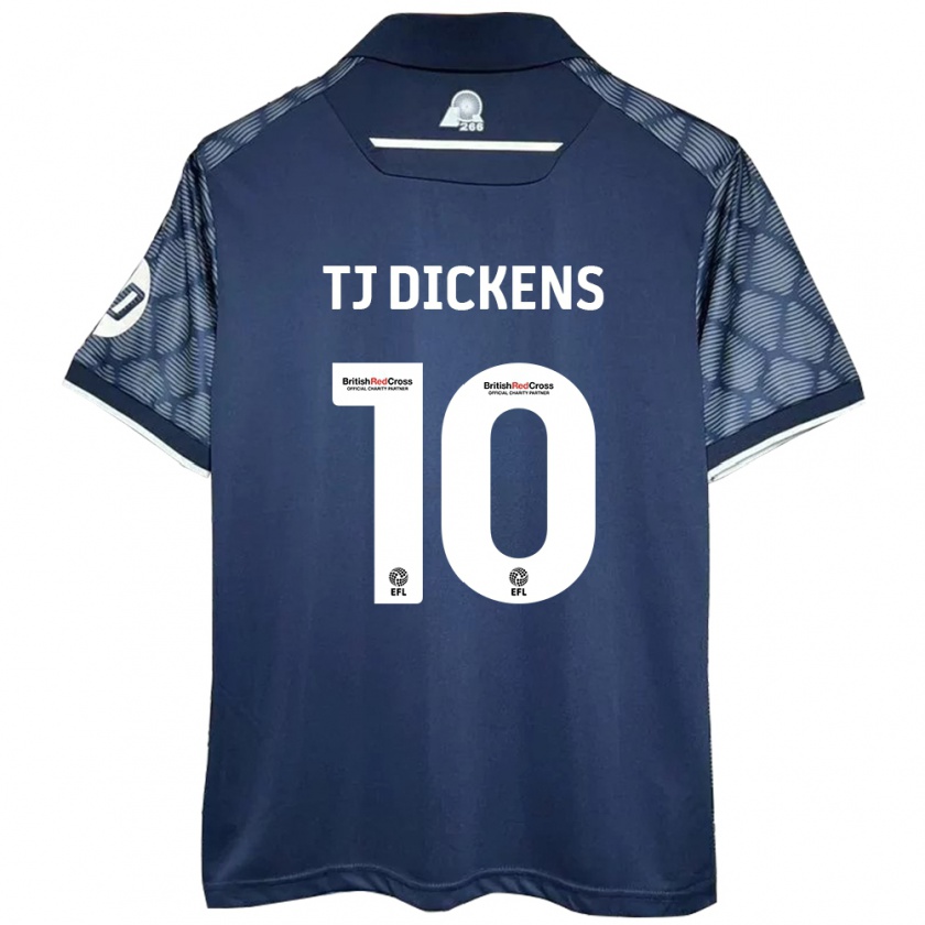 Kandiny Enfant Maillot Tonicha Tj Dickens #10 Noir Tenues Extérieur 2024/25 T-Shirt