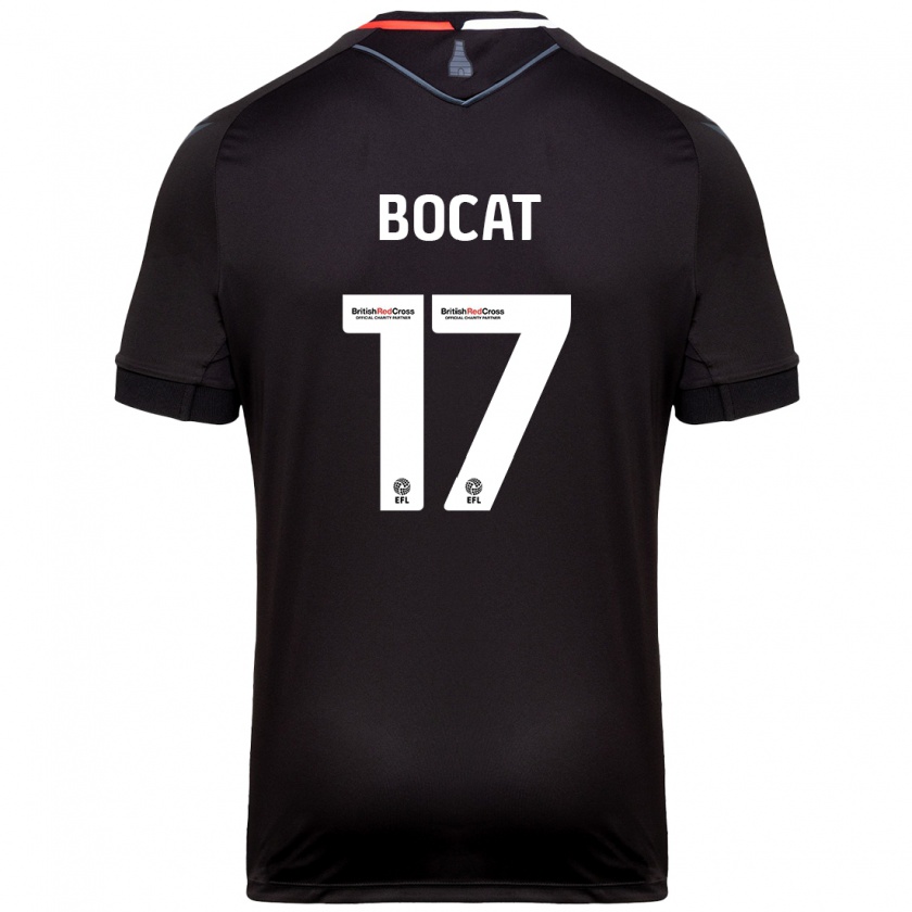 Kandiny Enfant Maillot Eric-Junior Bocat #17 Noir Tenues Extérieur 2024/25 T-Shirt