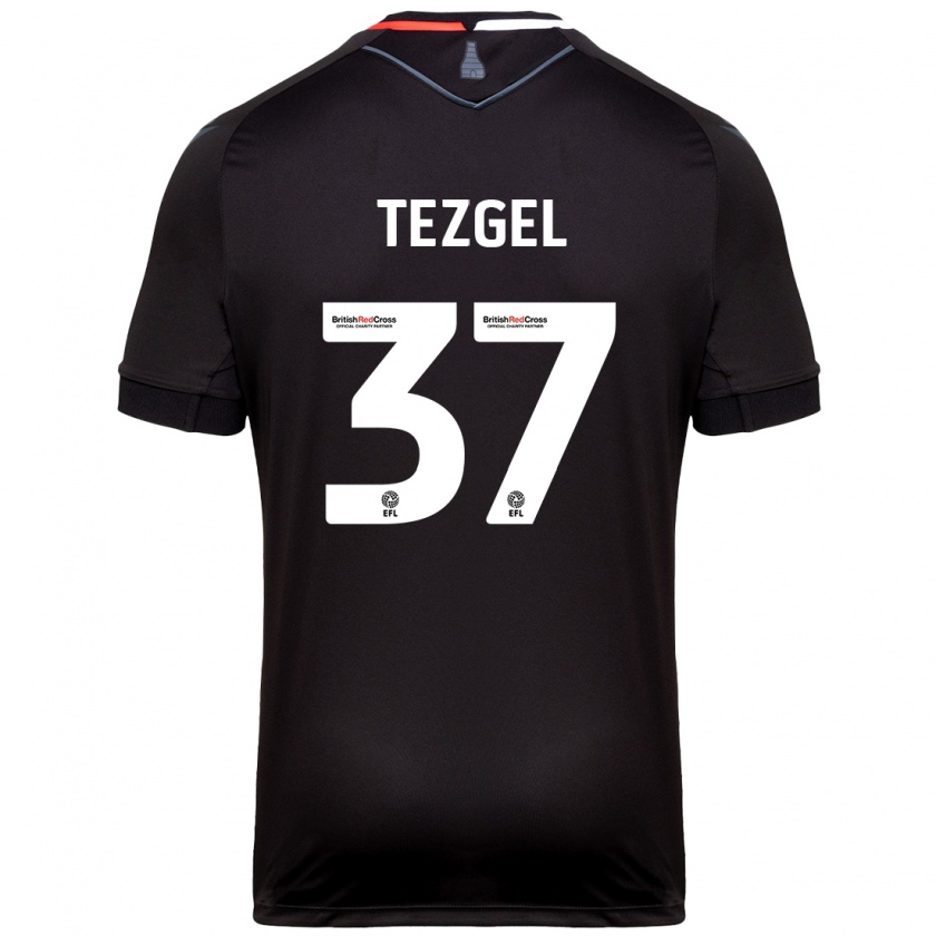 Kandiny Enfant Maillot Emre Tezgel #37 Noir Tenues Extérieur 2024/25 T-Shirt