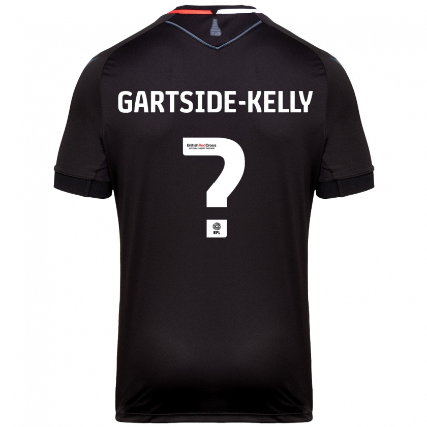 Kandiny Enfant Maillot Gabriel Gartside-Kelly #0 Noir Tenues Extérieur 2024/25 T-Shirt