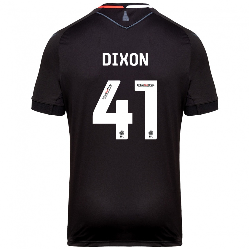 Kandiny Enfant Maillot Jaden Dixon #41 Noir Tenues Extérieur 2024/25 T-Shirt