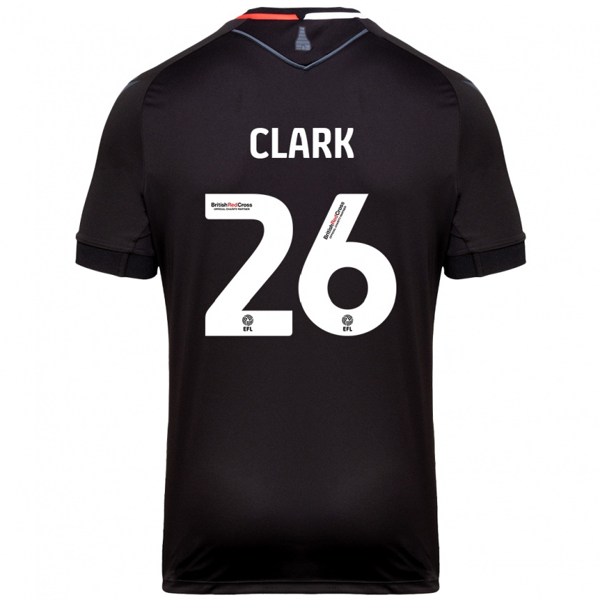 Kandiny Enfant Maillot Ciaran Clark #26 Noir Tenues Extérieur 2024/25 T-Shirt