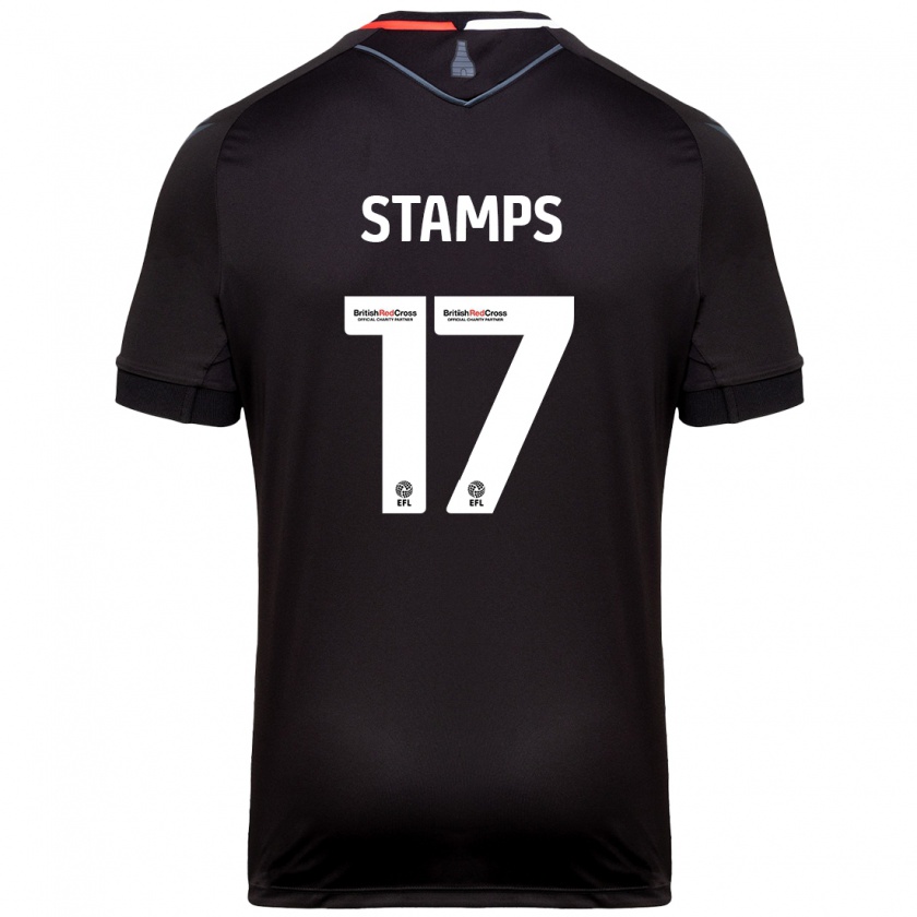 Kandiny Enfant Maillot Shannon Stamps #17 Noir Tenues Extérieur 2024/25 T-Shirt