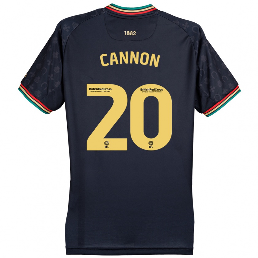 Kandiny Enfant Maillot Reggie Cannon #20 Bleu Marine Foncé Tenues Extérieur 2024/25 T-Shirt