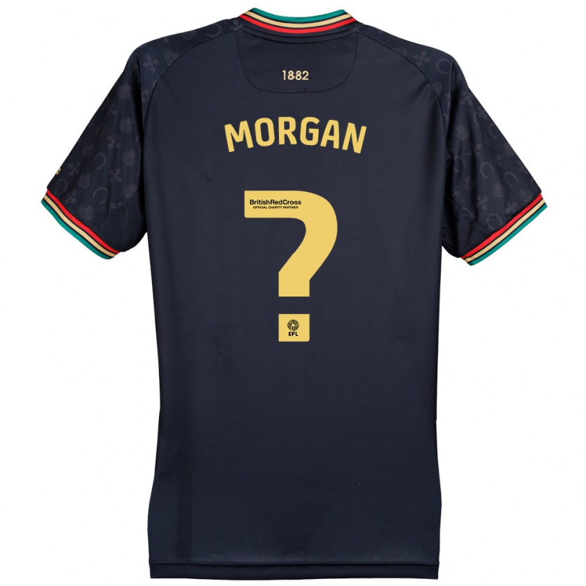 Kandiny Enfant Maillot Kieran Morgan #0 Bleu Marine Foncé Tenues Extérieur 2024/25 T-Shirt