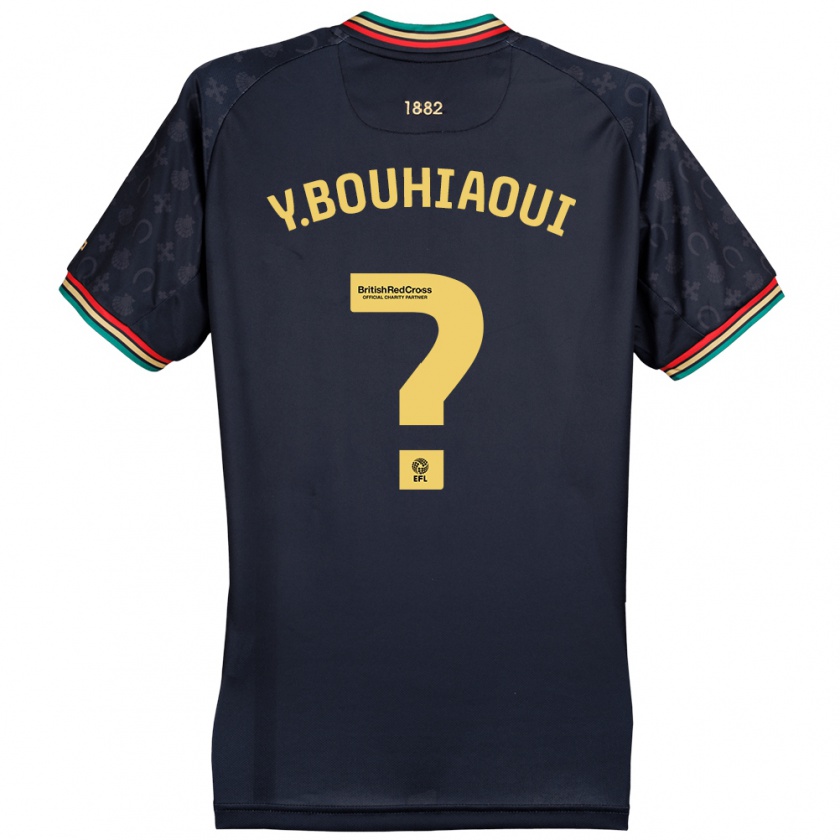 Kandiny Enfant Maillot Youssef Bouhiaoui #0 Bleu Marine Foncé Tenues Extérieur 2024/25 T-Shirt