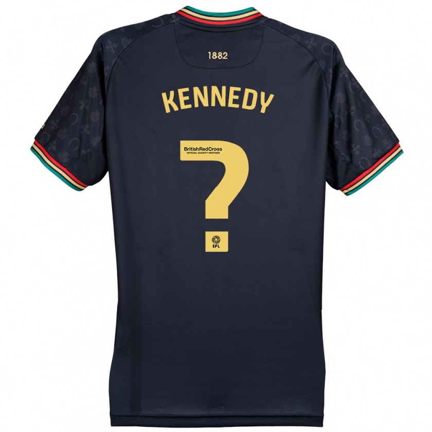 Kandiny Enfant Maillot Rico Kennedy #0 Bleu Marine Foncé Tenues Extérieur 2024/25 T-Shirt