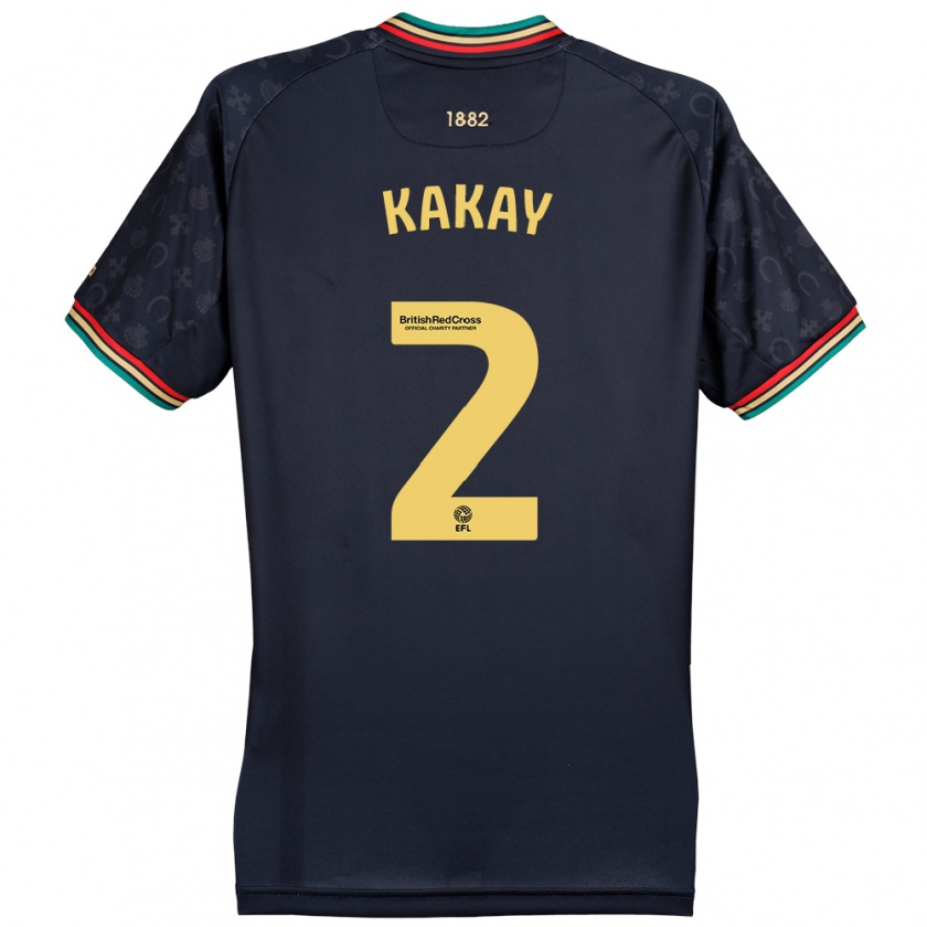 Kandiny Enfant Maillot Osman Kakay #2 Bleu Marine Foncé Tenues Extérieur 2024/25 T-Shirt