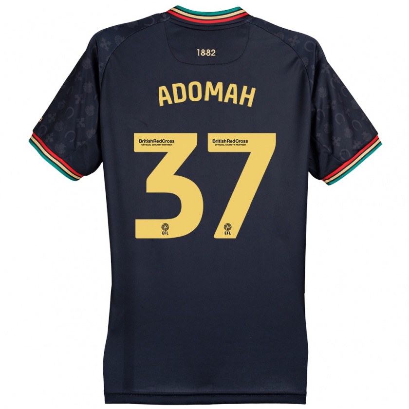 Kandiny Enfant Maillot Albert Adomah #37 Bleu Marine Foncé Tenues Extérieur 2024/25 T-Shirt