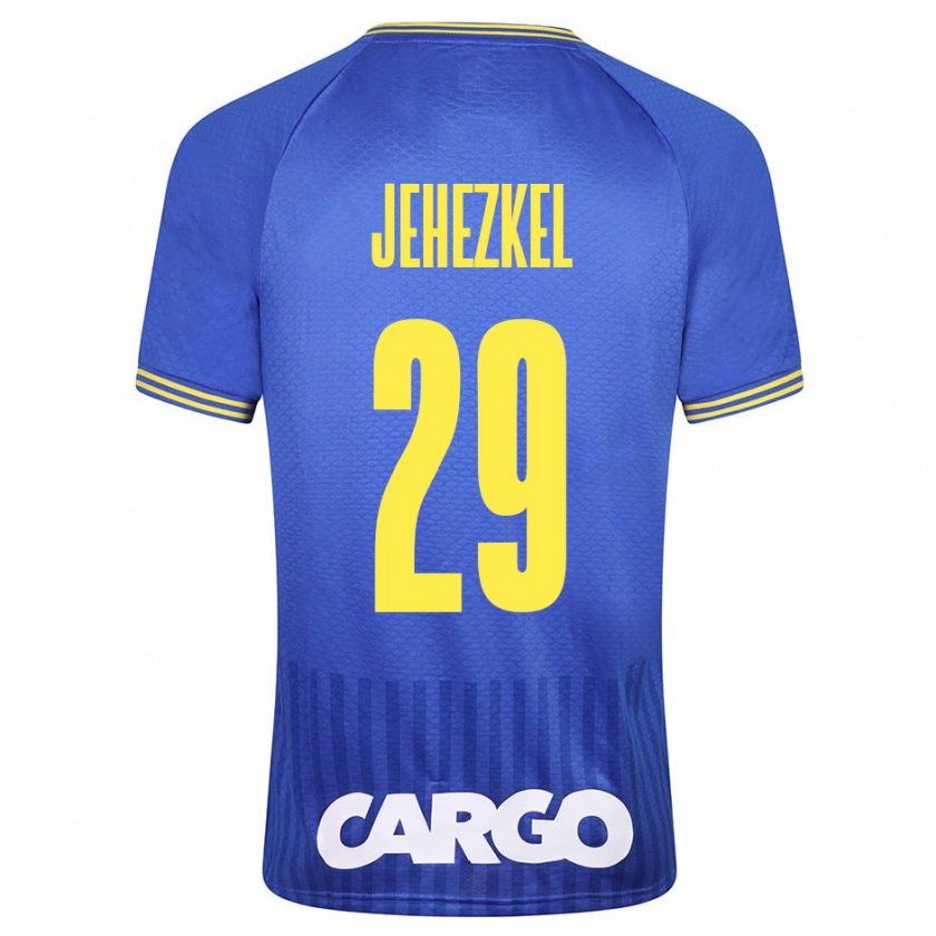 Kandiny Enfant Maillot Sagiv Jehezkel #29 Blanc Tenues Extérieur 2024/25 T-Shirt