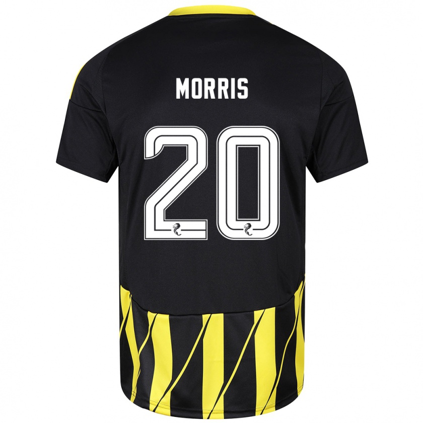 Kandiny Enfant Maillot Shayden Morris #20 Noir Jaune Tenues Extérieur 2024/25 T-Shirt