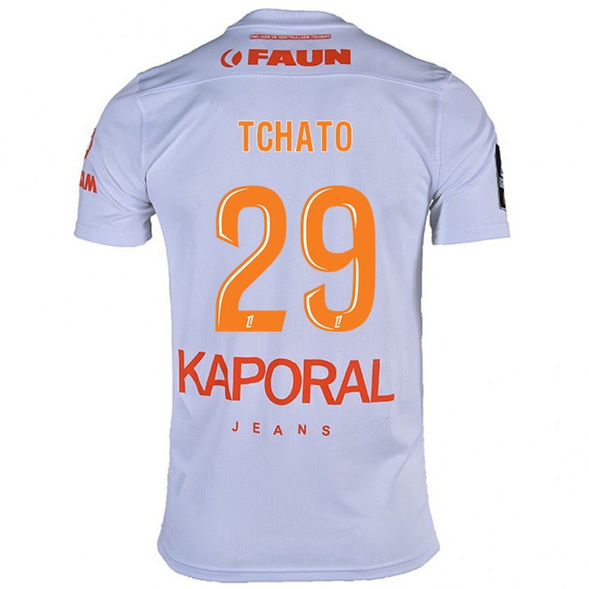 Kandiny Enfant Maillot Enzo Tchato #29 Blanc Tenues Extérieur 2024/25 T-Shirt