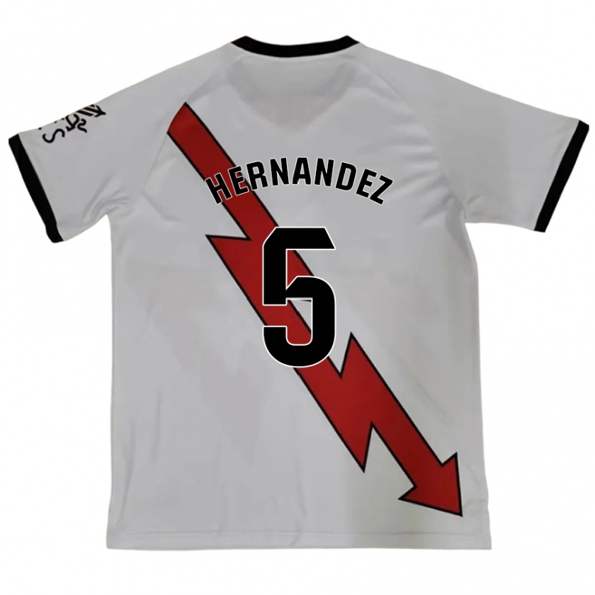 Kandiny Enfant Maillot Aridane Hernández #5 Rouge Tenues Extérieur 2024/25 T-Shirt