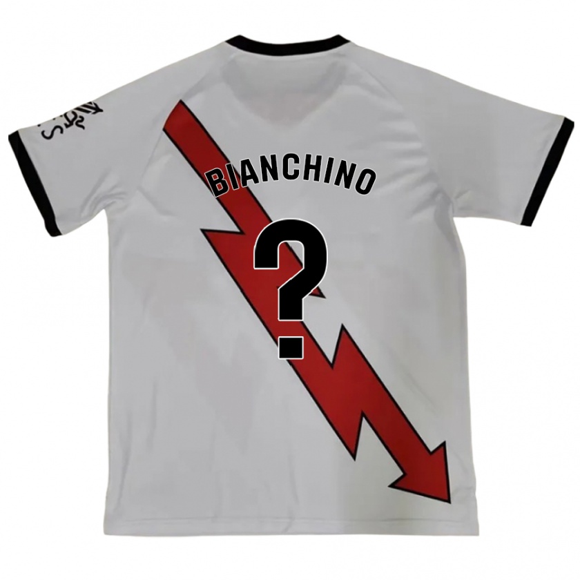 Kandiny Enfant Maillot Nicolò Bianchino #0 Rouge Tenues Extérieur 2024/25 T-Shirt