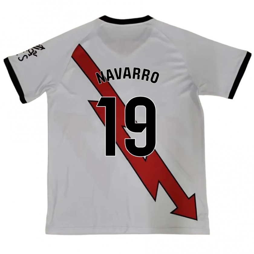 Kandiny Enfant Maillot Manu Navarro #19 Rouge Tenues Extérieur 2024/25 T-Shirt