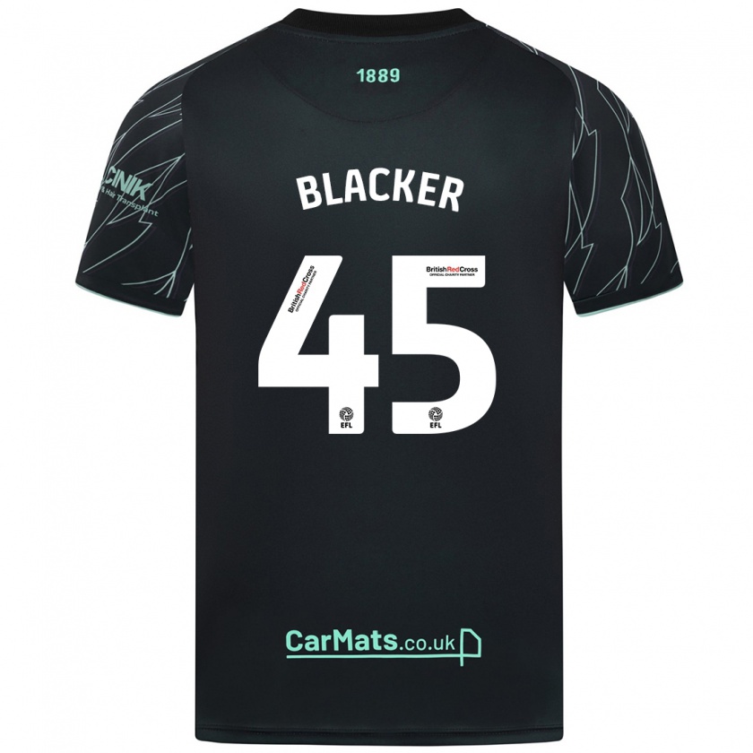 Kandiny Enfant Maillot Billy Blacker #45 Noir Vert Tenues Extérieur 2024/25 T-Shirt