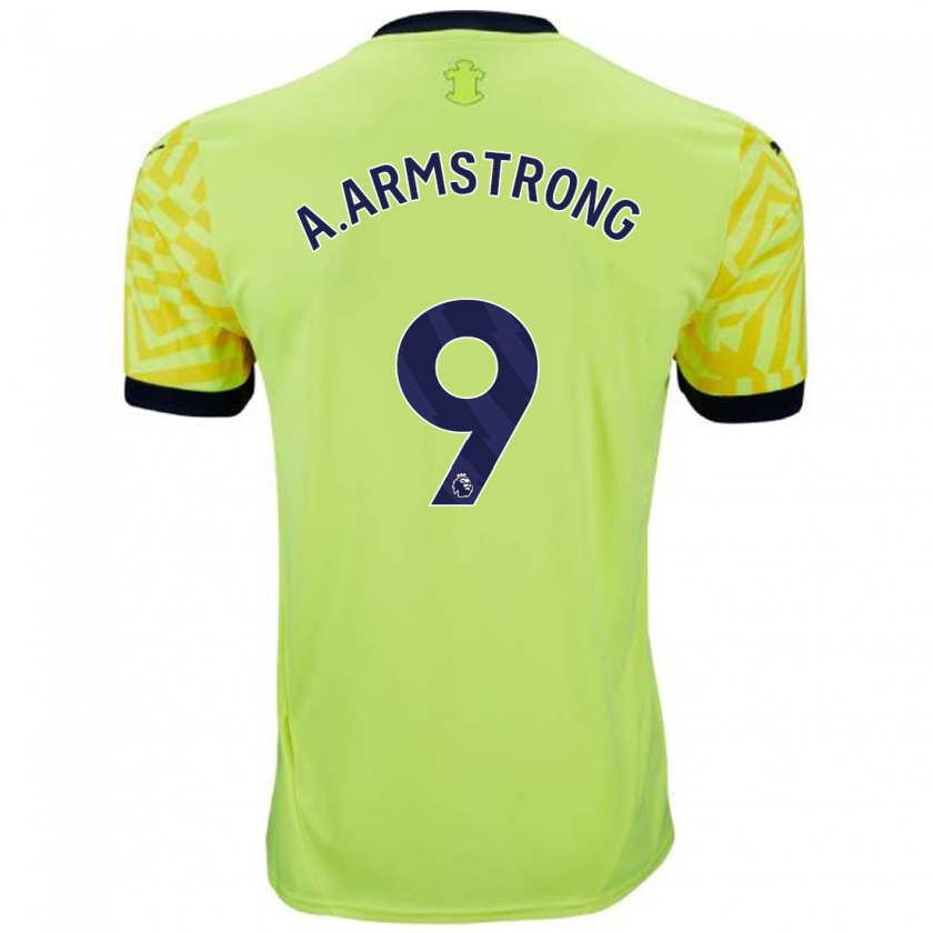 Kandiny Enfant Maillot Adam Armstrong #9 Jaune Tenues Extérieur 2024/25 T-Shirt