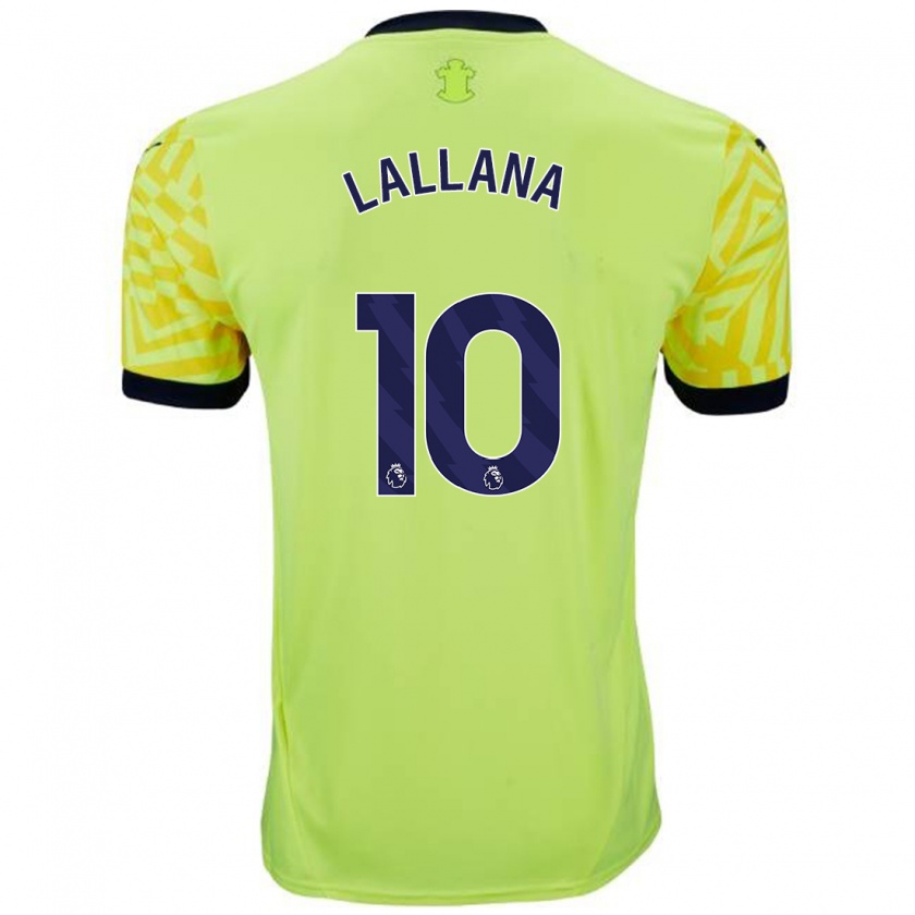 Kandiny Enfant Maillot Adam Lallana #10 Jaune Tenues Extérieur 2024/25 T-Shirt