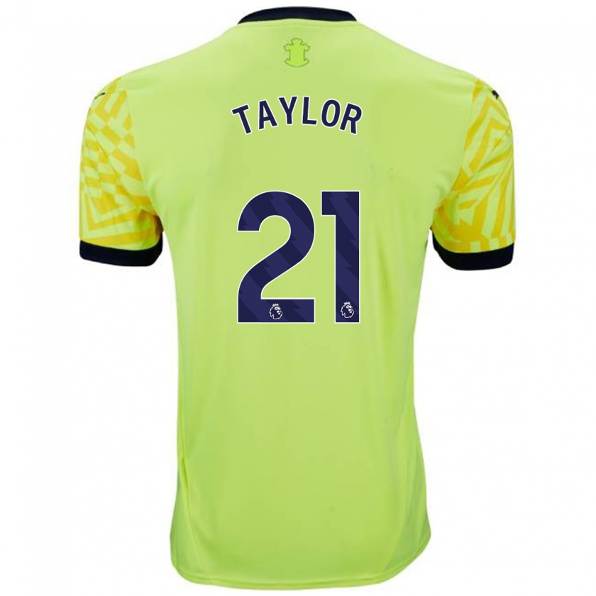 Kandiny Enfant Maillot Charlie Taylor #21 Jaune Tenues Extérieur 2024/25 T-Shirt