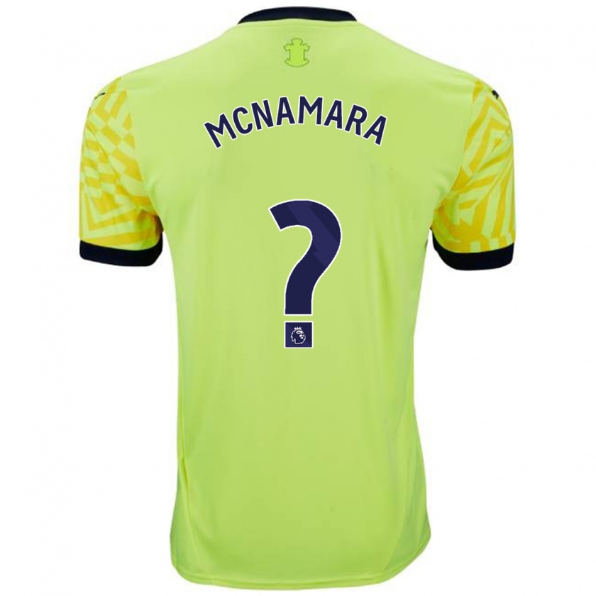 Kandiny Enfant Maillot Josh Mcnamara #0 Jaune Tenues Extérieur 2024/25 T-Shirt