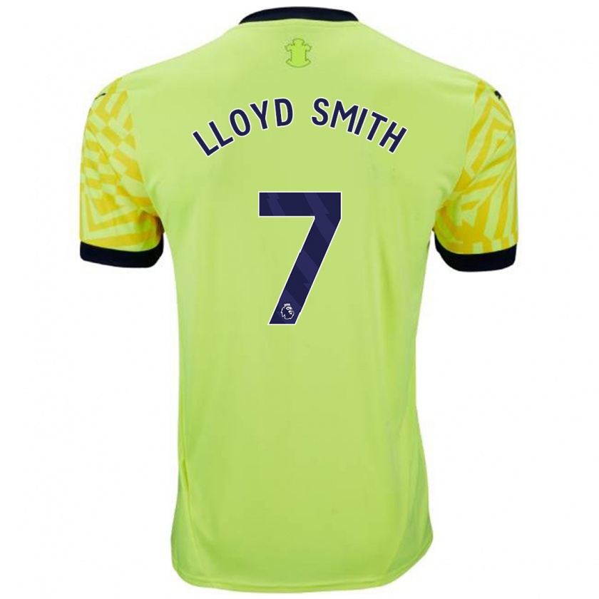 Kandiny Enfant Maillot Lexi Lloyd-Smith #7 Jaune Tenues Extérieur 2024/25 T-Shirt