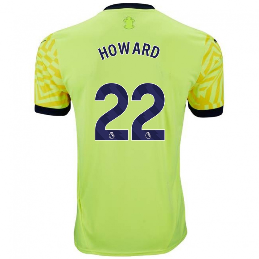 Kandiny Enfant Maillot Bethany-May Howard #22 Jaune Tenues Extérieur 2024/25 T-Shirt