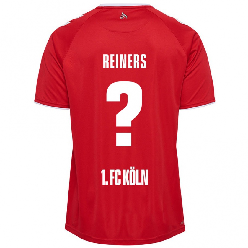 Kandiny Enfant Maillot Leonard Reiners #0 Rouge Blanc Tenues Extérieur 2024/25 T-Shirt