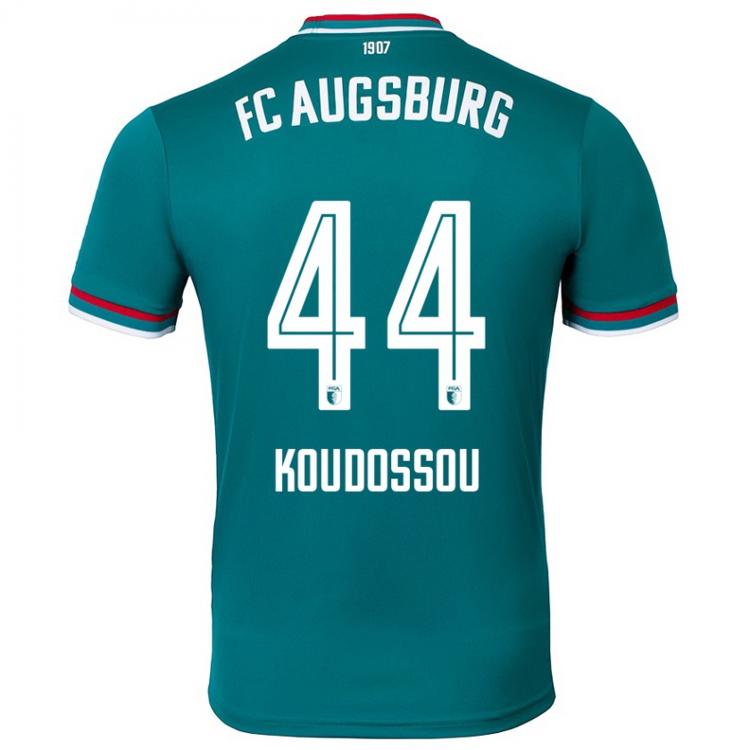 Kandiny Enfant Maillot Henri Koudossou #44 Vert Foncé Tenues Extérieur 2024/25 T-Shirt