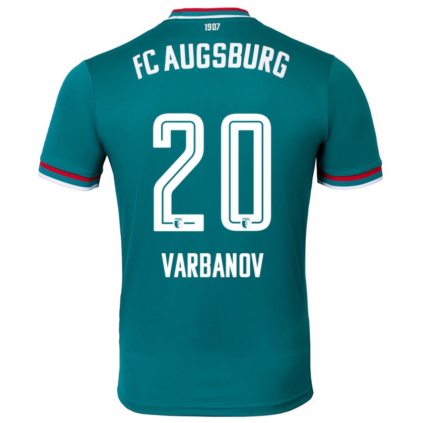 Kandiny Enfant Maillot Svetoslav Varbanov #20 Vert Foncé Tenues Extérieur 2024/25 T-Shirt