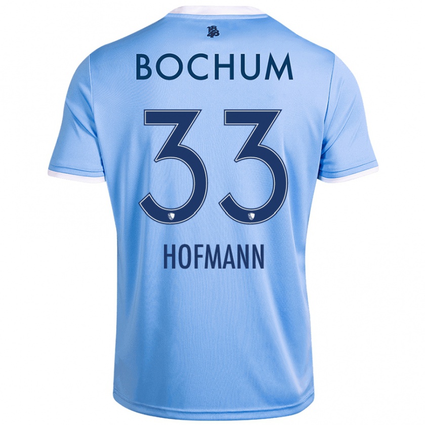 Kandiny Enfant Maillot Philipp Hofmann #33 Bleu Ciel Tenues Extérieur 2024/25 T-Shirt