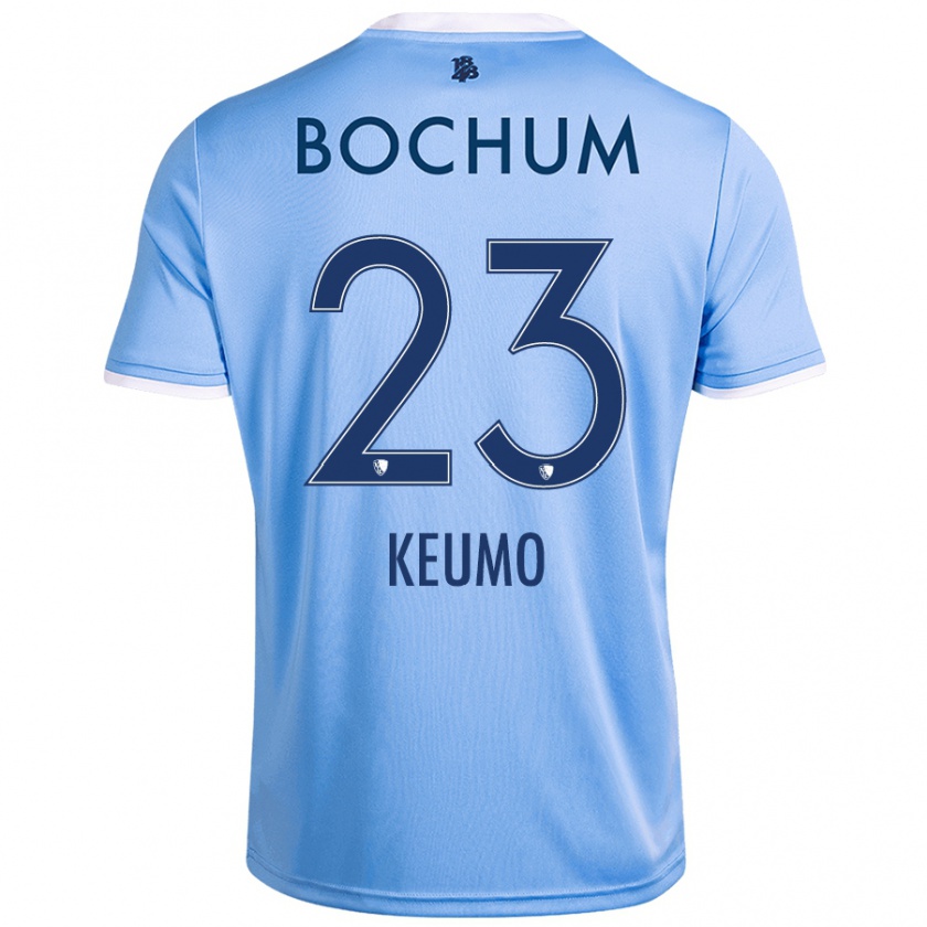 Kandiny Enfant Maillot Owono-Darnell Keumo #23 Bleu Ciel Tenues Extérieur 2024/25 T-Shirt