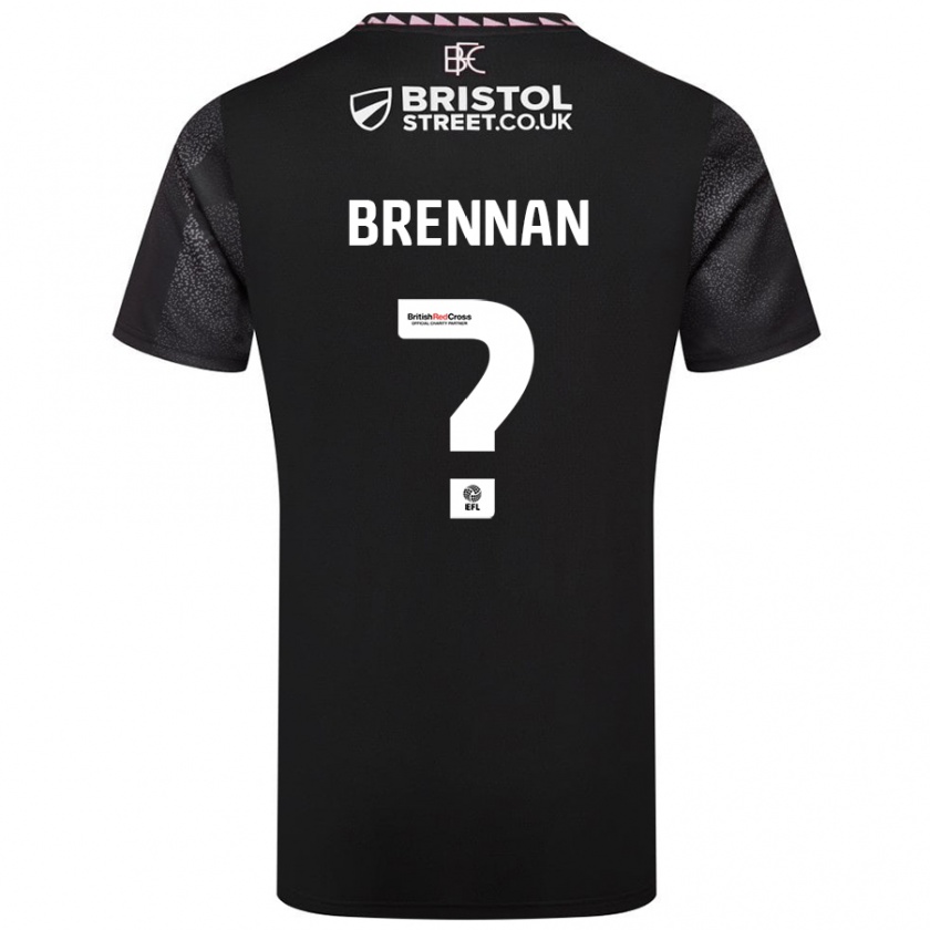 Kandiny Enfant Maillot Corey Brennan #0 Noir Tenues Extérieur 2024/25 T-Shirt