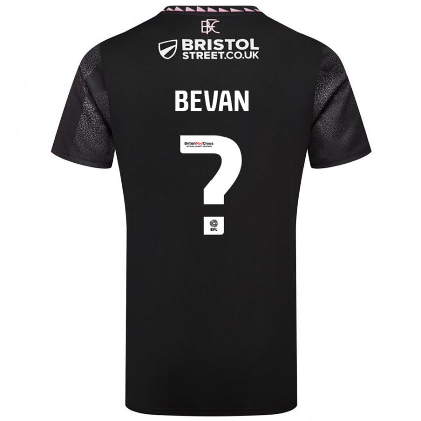 Kandiny Enfant Maillot Joe Bevan #0 Noir Tenues Extérieur 2024/25 T-Shirt