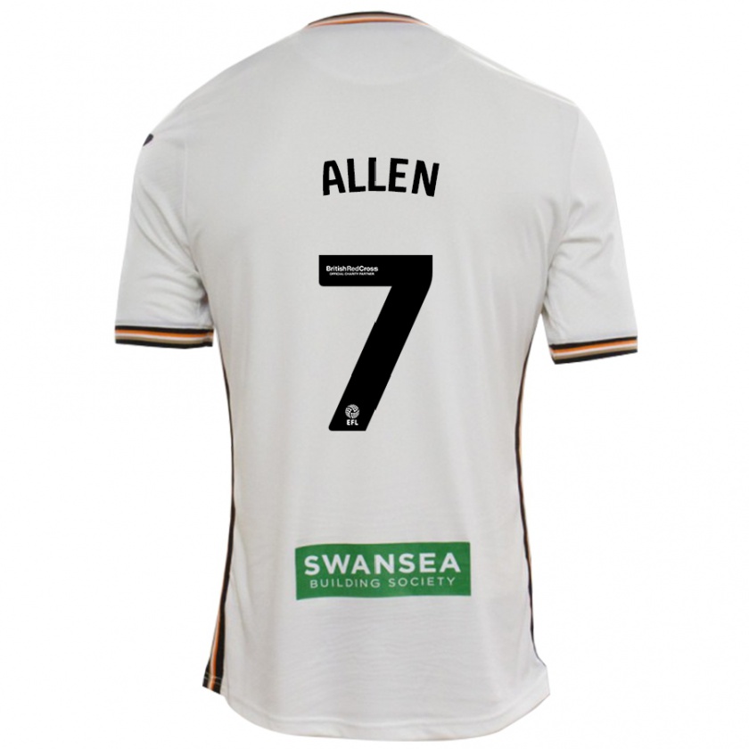 Kandiny Homme Maillot Joe Allen #7 Blanc Tenues Domicile 2024/25 T-Shirt