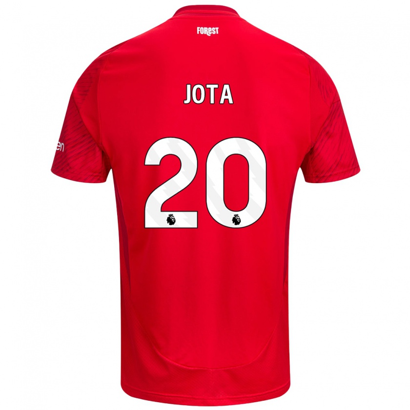 Kandiny Homme Maillot Jota Silva #20 Rouge Blanc Tenues Domicile 2024/25 T-Shirt