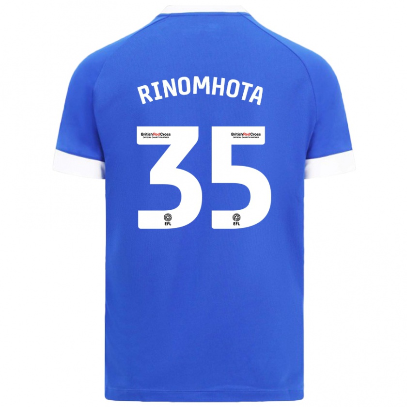 Kandiny Homme Maillot Andy Rinomhota #35 Bleu Ciel Tenues Domicile 2024/25 T-Shirt