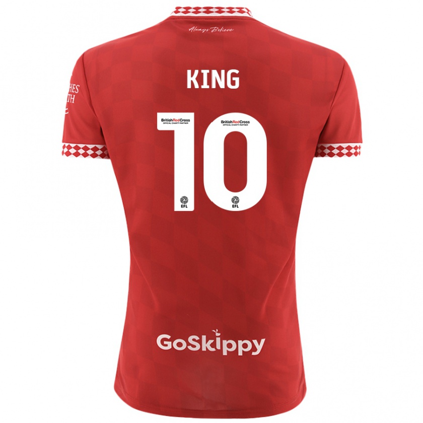 Kandiny Homme Maillot Andy King #10 Rouge Tenues Domicile 2024/25 T-Shirt