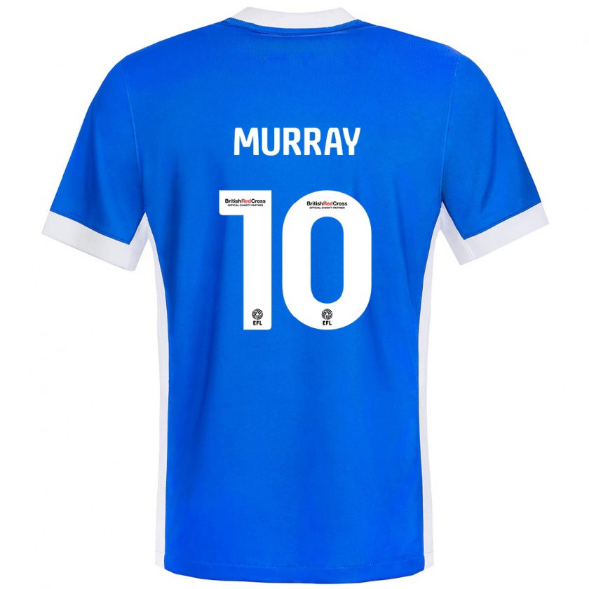 Kandiny Homme Maillot Christie Harrison-Murray #10 Bleu Blanc Tenues Domicile 2024/25 T-Shirt