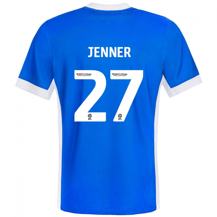 Kandiny Homme Maillot Abbi Jenner #27 Bleu Blanc Tenues Domicile 2024/25 T-Shirt