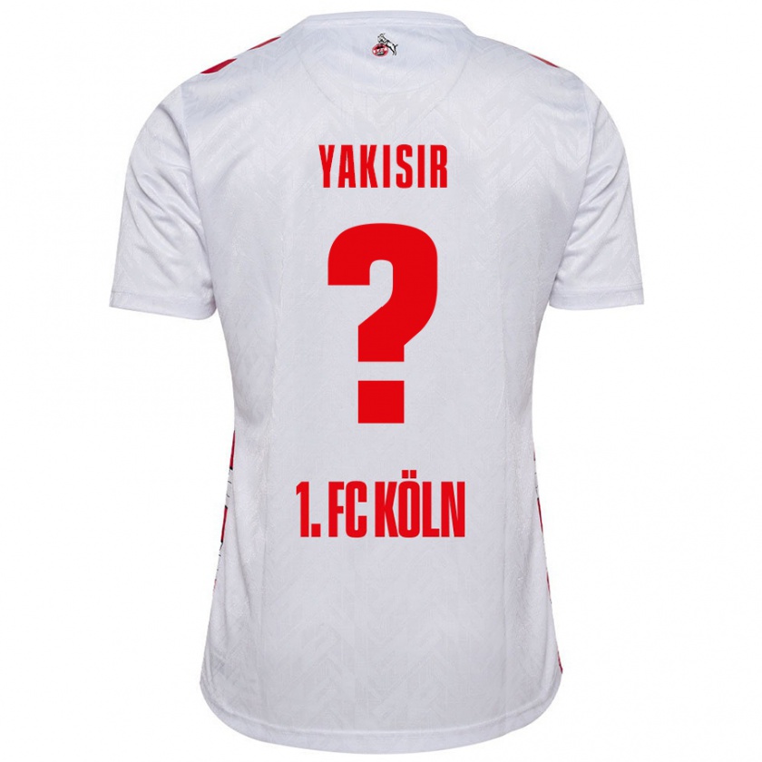 Kandiny Homme Maillot Emir-Ahmet Yakisir #0 Blanc Rouge Tenues Domicile 2024/25 T-Shirt