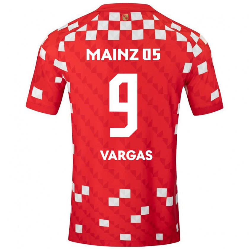 Kandiny Homme Maillot Nayrobi Vargas #9 Blanc Rouge Tenues Domicile 2024/25 T-Shirt