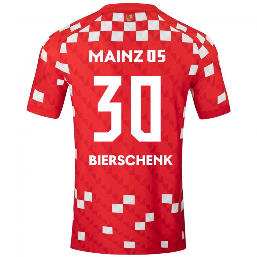 Kandiny Homme Maillot Lovis Bierschenk #30 Blanc Rouge Tenues Domicile 2024/25 T-Shirt