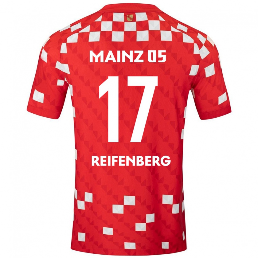 Kandiny Homme Maillot Michelle Reifenberg #17 Blanc Rouge Tenues Domicile 2024/25 T-Shirt