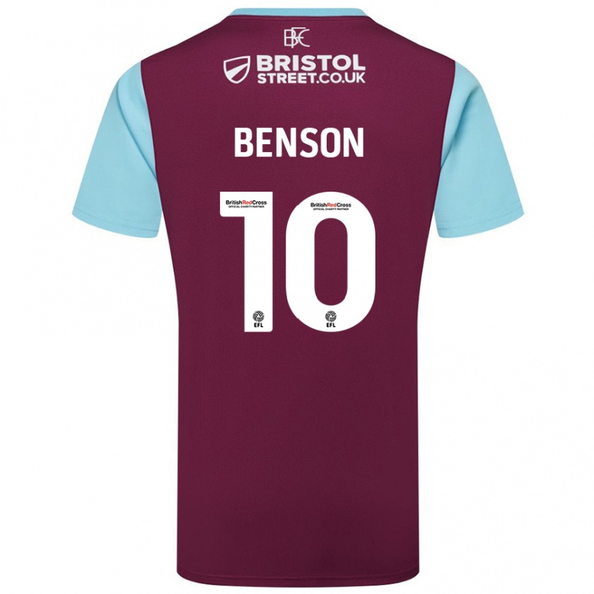 Kandiny Homme Maillot Benson Manuel #10 Bordeaux Bleu Ciel Tenues Domicile 2024/25 T-Shirt