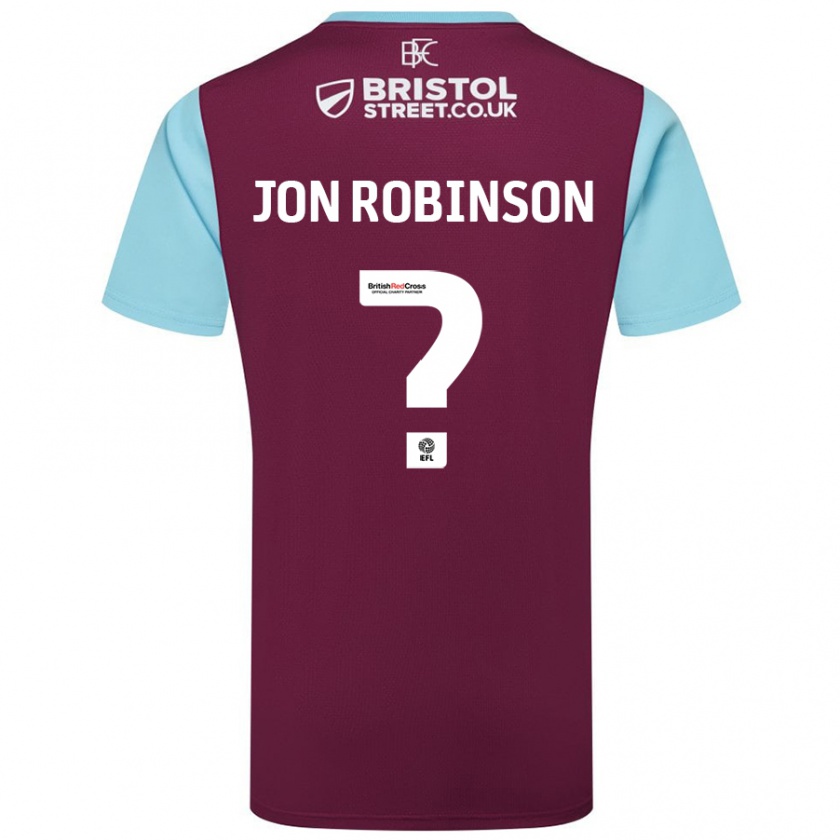 Kandiny Homme Maillot Jon Ander Vilar Robinson #0 Bordeaux Bleu Ciel Tenues Domicile 2024/25 T-Shirt