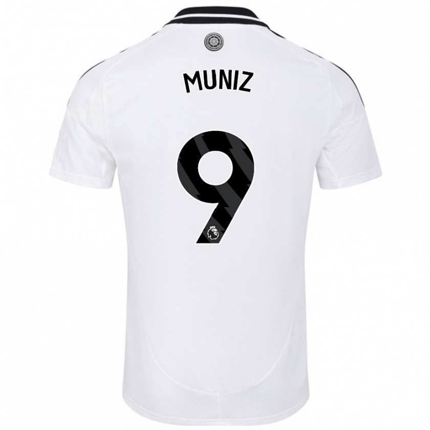 Kandiny Homme Maillot Rodrigo Muniz #9 Blanc Tenues Domicile 2024/25 T-Shirt